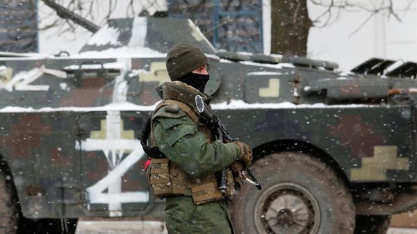 Участники спецоперации на Украине - Sputnik Азербайджан
