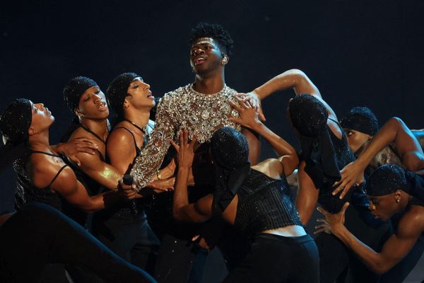 Певец Lil Nas X на церемонии вручения музыкальной премии Grammy в Лас-Вегасе. - Sputnik Азербайджан