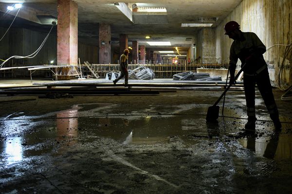 Длина перрона составит 144 метра и будет рассчитана на составы, состоящие из семи вагонов. - Sputnik Азербайджан