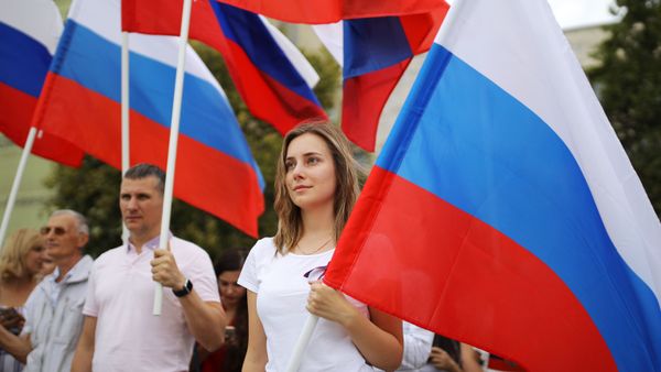 Празднование Дня государственного флага России - Sputnik Азербайджан