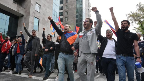 Акция протеста в Ереване - Sputnik Азербайджан