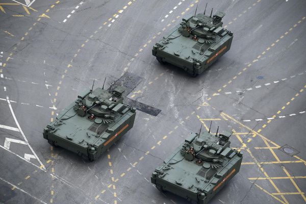 Боевая машина пехоты (БМП) на гусеничной платформе "Курганец-25" с боевым модулем "Эпоха". - Sputnik Азербайджан