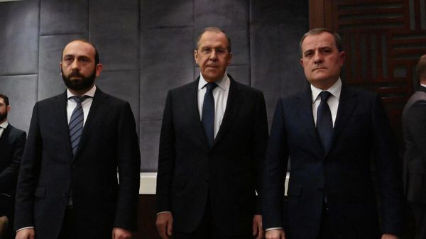 Главы МИД Азербайджана, России и Армении - Sputnik Азербайджан