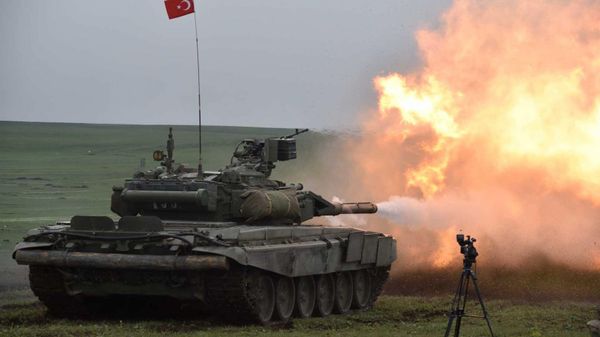 Cовместные учения азербайджанских и турецких военнослужащих - Sputnik Азербайджан