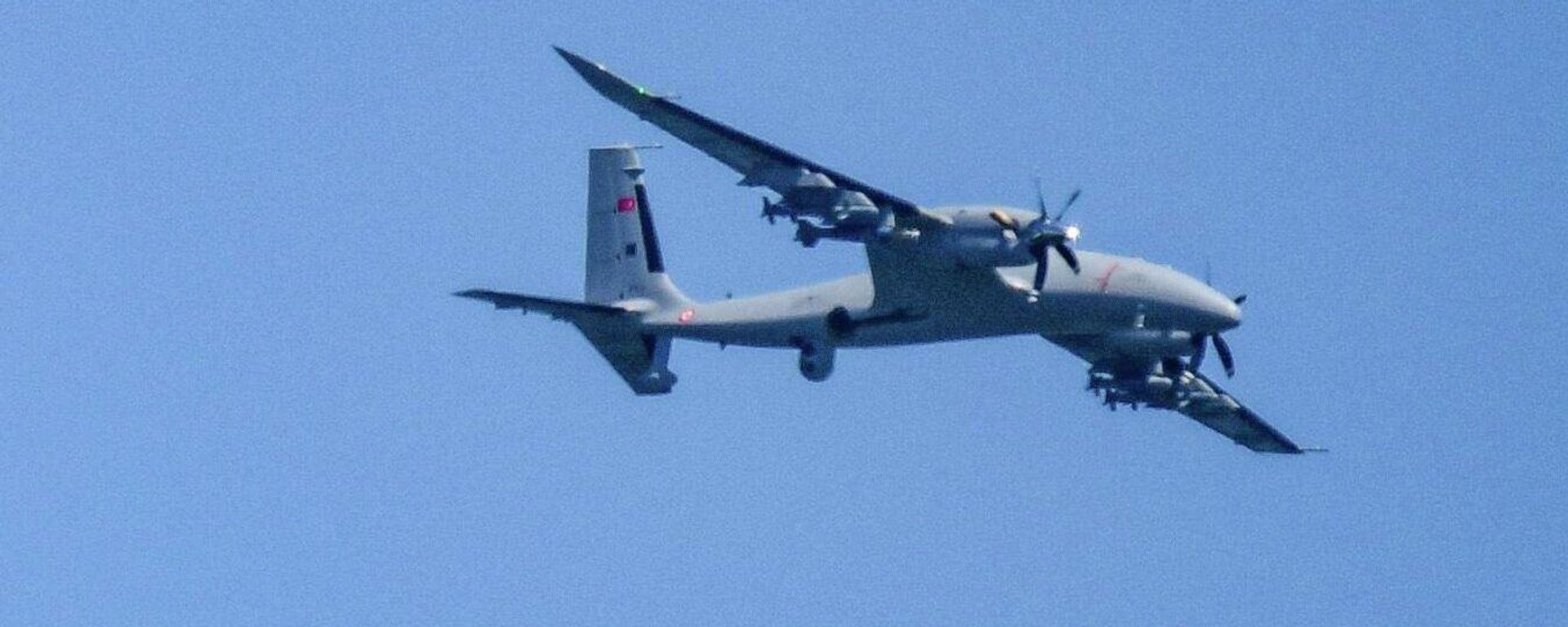Турецкий беспилотный летательный аппарат (БПЛА) AKINCI PT-5, - Sputnik Азербайджан, 1920, 08.11.2023