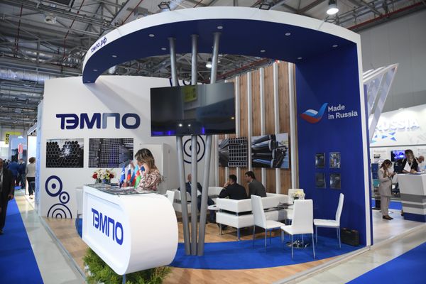На международной выставке «Нефть и Газ Каспия» в рамках Бакинской энергетической недели. - Sputnik Азербайджан