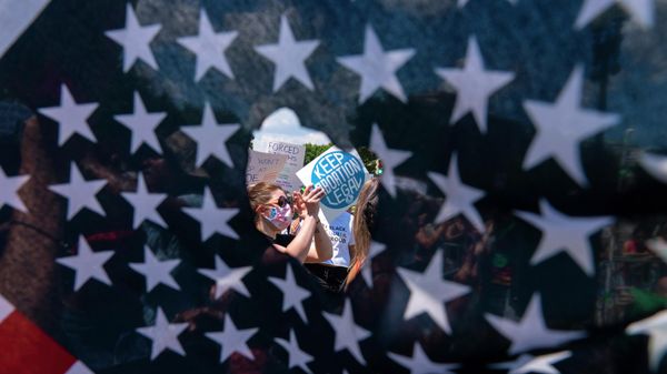 Протесты  в США - Sputnik Азербайджан