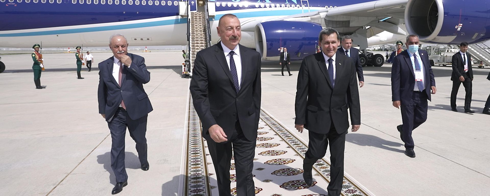 Azərbaycan Prezidenti İlham Əliyev Türkmənistana səfərə gedib - Sputnik Азербайджан, 1920, 29.06.2022