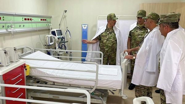 Закир Гасанов принял участие в открытии военного госпиталя на освобожденных территориях - Sputnik Азербайджан