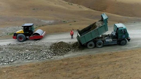 Завершено расширение дорожного полотна трассы, соединяющей девять сел Сиязаньского района - Sputnik Азербайджан