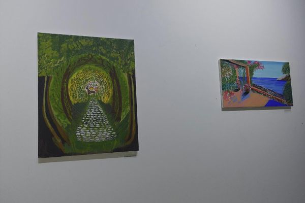 В галерее Nu Art House открылась дебютная выставка азербайджанской художницы Саида Зохрабовой под названием «В пучине фантазий» - Sputnik Азербайджан