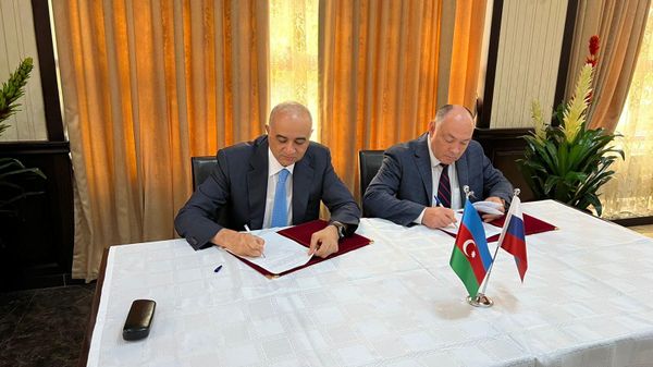 22-е заседание совместной азербайджано-российской комиссии по разделу водных ресурсов трансграничной реки Самур - Sputnik Азербайджан