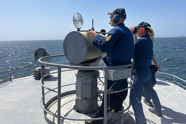Стрельба по морской цели Кубок моря-2022 - Sputnik Азербайджан