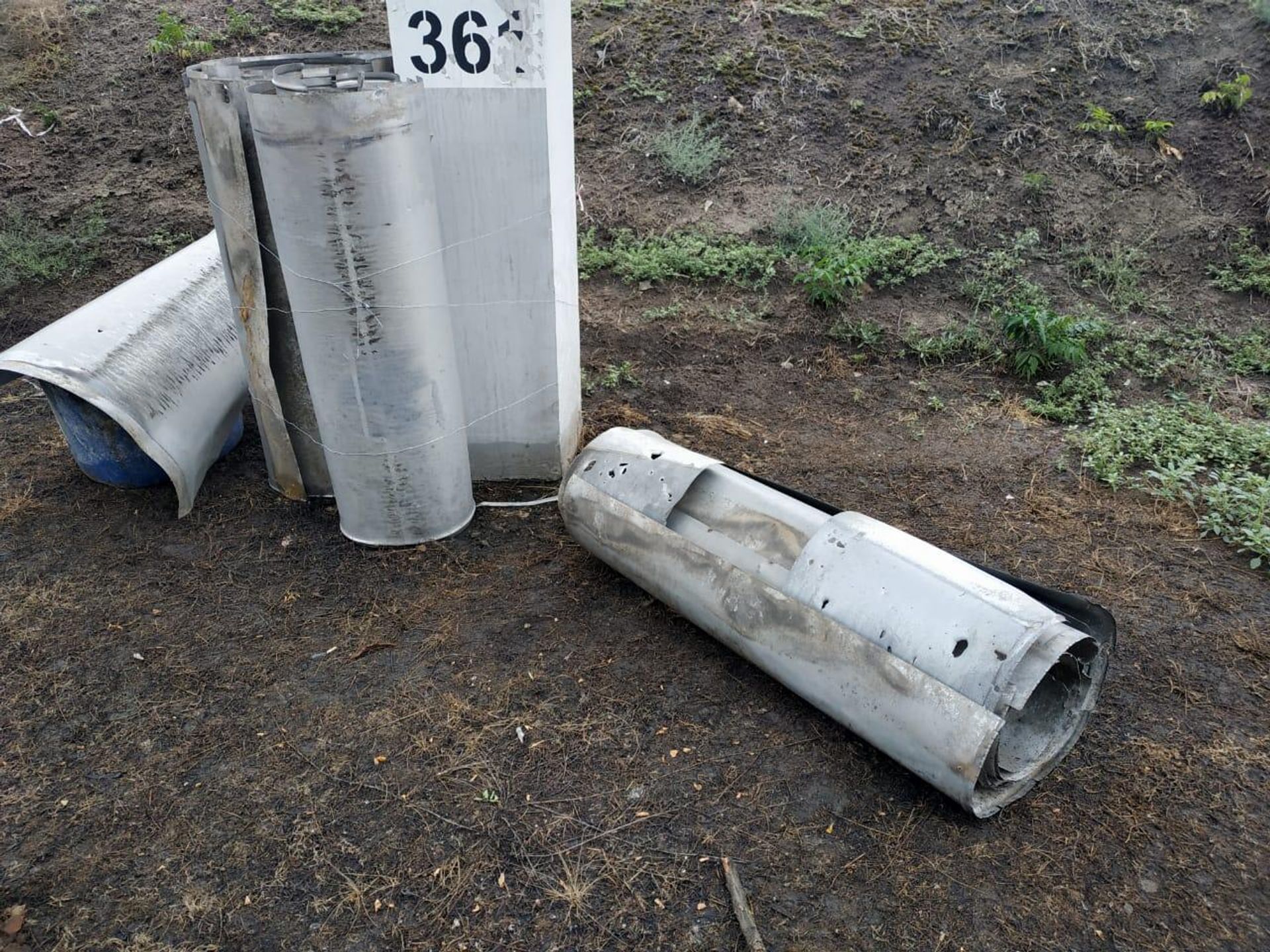 Место падения ракеты на территории Запорожской атомной электростанции - Sputnik Азербайджан, 1920, 02.09.2022