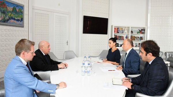Министр культуры Азербайджана встретился со специальным представителем Президента России по международному культурному сотрудничеству Михаилом Швыдким - Sputnik Азербайджан