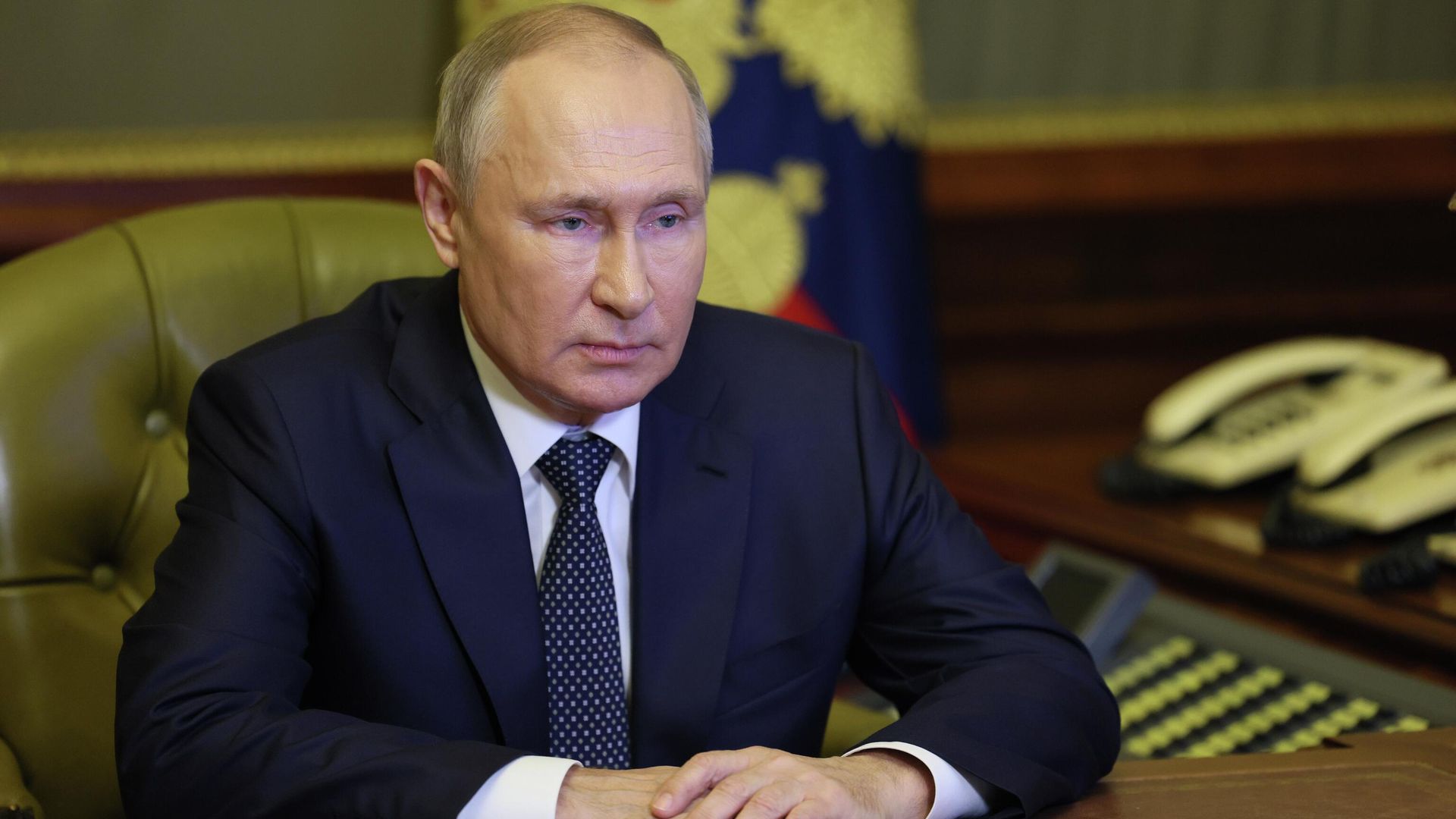 Президент РФ В. Путин провел заседание Совбеза РФ - Sputnik Азербайджан, 1920, 10.10.2022
