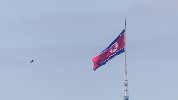 Флаг Северной Кореи, фото из архива - Sputnik Азербайджан