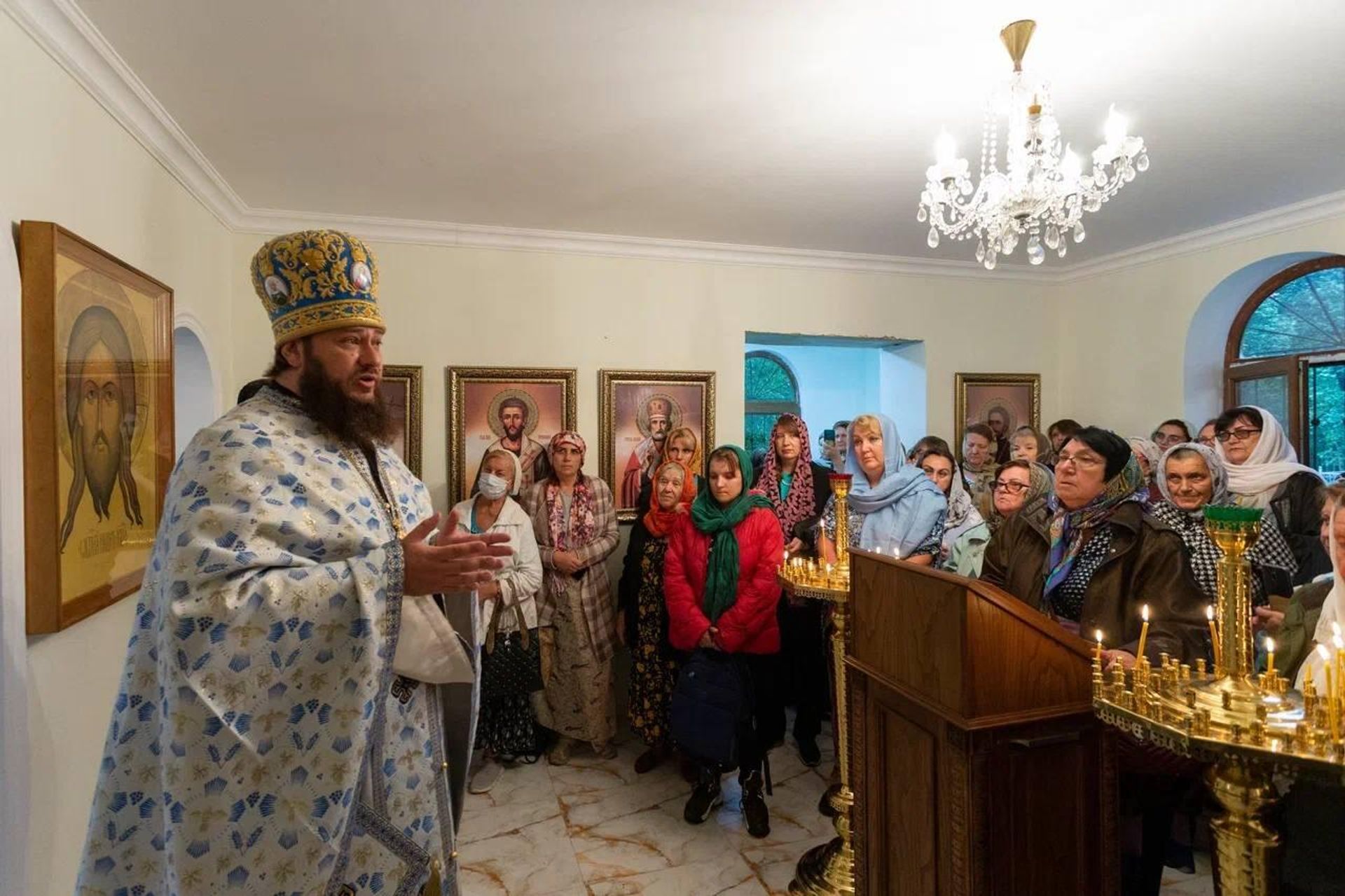 В Ленкорани отметили храмовый праздник в честь Покрова Пресвятой Богородицы - Sputnik Азербайджан, 1920, 17.10.2022