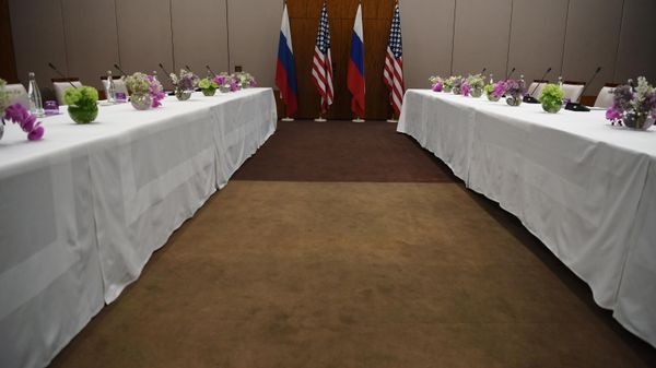 Флаги США и России, фото из архива - Sputnik Азербайджан