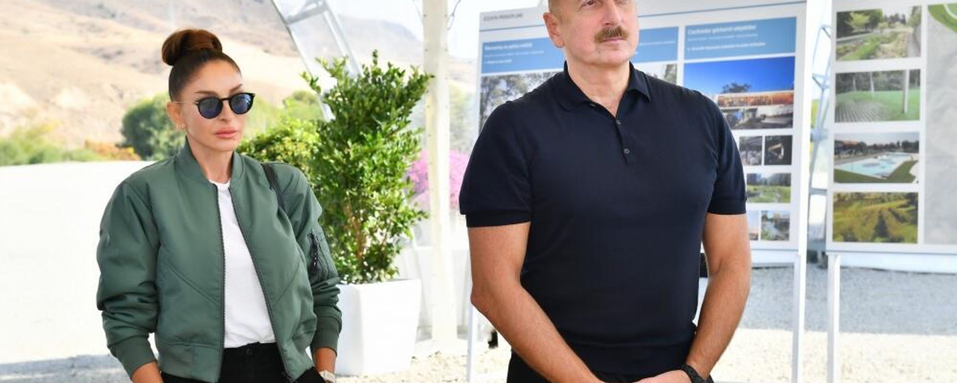Prezident İlham Əliyev və birinci xanım Mehriban Əliyeva Zəngilan rayonunda olublar - Sputnik Азербайджан, 1920, 26.03.2023