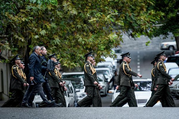 Марш в связи с Днем Победы в Баку. - Sputnik Азербайджан