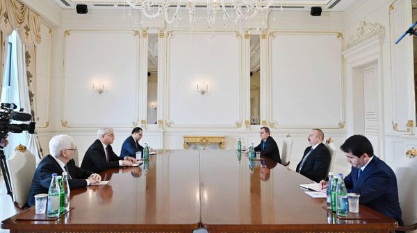 İlham Əliyev Rusiya Federasiyasının Xarici İşlər Nazirliyinin Azərbaycan-Ermənistan münasibətlərinin normallaşdırılması üzrə xüsusi nümayəndəsi İqor Xovayevi qəbul edib - Sputnik Азербайджан