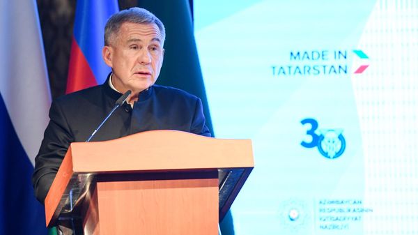 Президент Татарстана Рустам Минниханов  - Sputnik Азербайджан