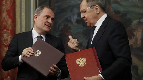 Глава МИД Азербайджана и России Джейхун Байрамов и Сергей Лавров, фото из архива - Sputnik Азербайджан