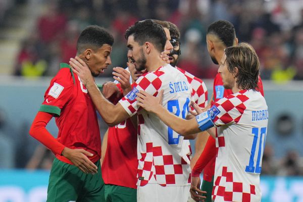 Игровой момент в матче третье место ЧМ-2022 между сборными Хорватии и Марокко. - Sputnik Азербайджан