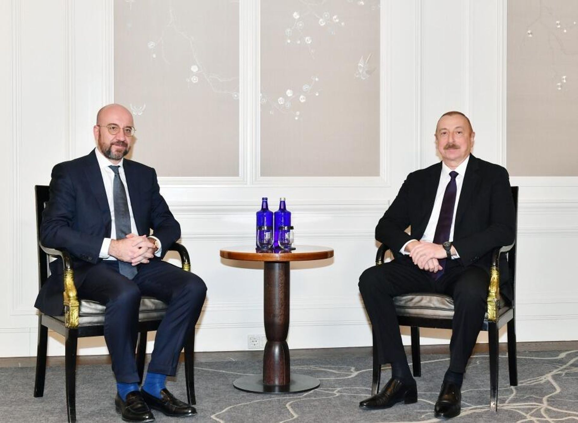 Prezident İlham Əliyevin Münxendə Avropa İttifaqı Şurasının Prezidenti ilə görüşü olub - Sputnik Азербайджан, 1920, 17.02.2023