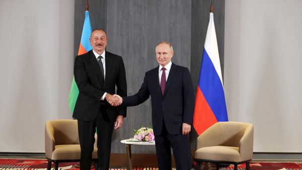 Ильхам Алиев и Владимир Путин, фото из архива - Sputnik Азербайджан