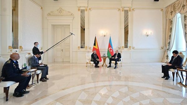 Президент Азербайджана Ильхам Алиев принял Президента Тимор-Лесте Жозе Рамуша Орту  - Sputnik Азербайджан