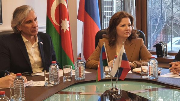 На площадке Русского дома прошел первый этап Цикла международных научно-практических конференций «Межкультурные коммуникации на пространстве Содружества: основные тенденции в контексте смены поколений». - Sputnik Азербайджан