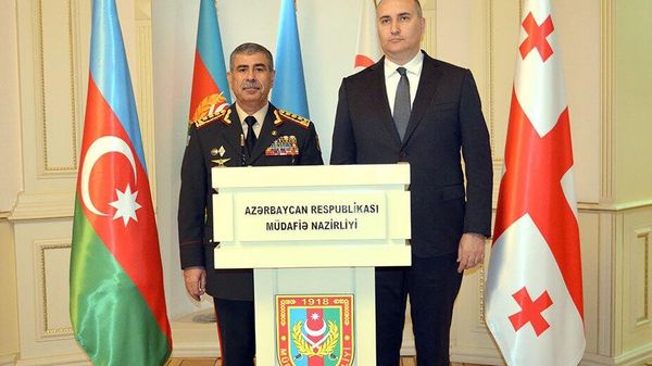 Azərbaycan ilə Gürcüstan arasında Müdafiə sahəsində əməkdaşlıq haqqında Saziş imzalanıb - Sputnik Азербайджан
