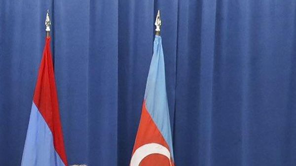 Флаги Азербайджана и Армении - Sputnik Азербайджан