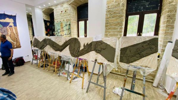 Воркшоп скульпторов в рамках фестиваля Наследие Гейдара Алиева в галерее NUR Art House  - Sputnik Азербайджан