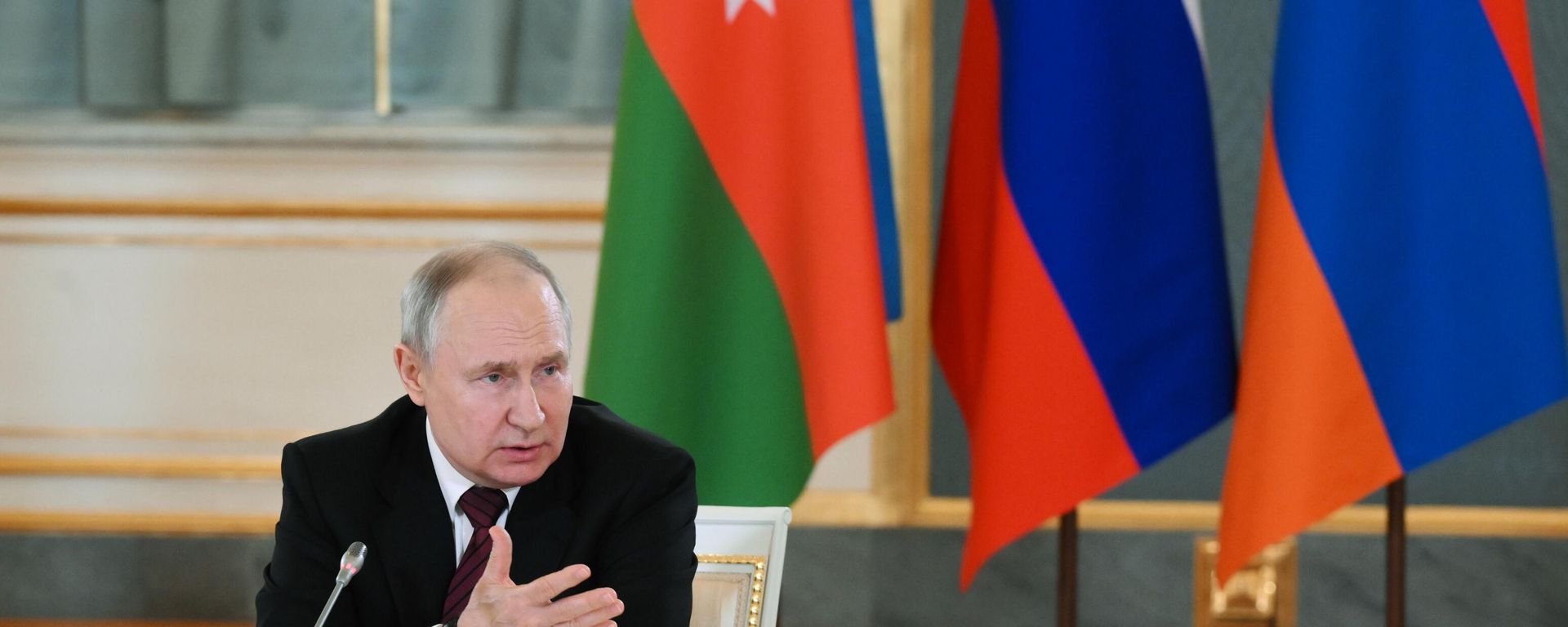 Moskvada Putin Əliyev və Paşinyan arasında üçtərəfli görüş - Sputnik Азербайджан, 1920, 25.05.2023