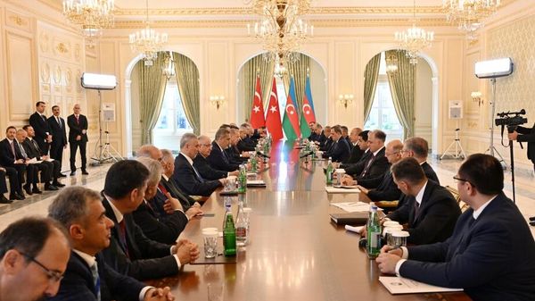 Azərbaycan Prezidenti İlham Əliyev Türkiyə Prezidenti Rəcəb Tayyib Ərdoğan ilə - Sputnik Азербайджан
