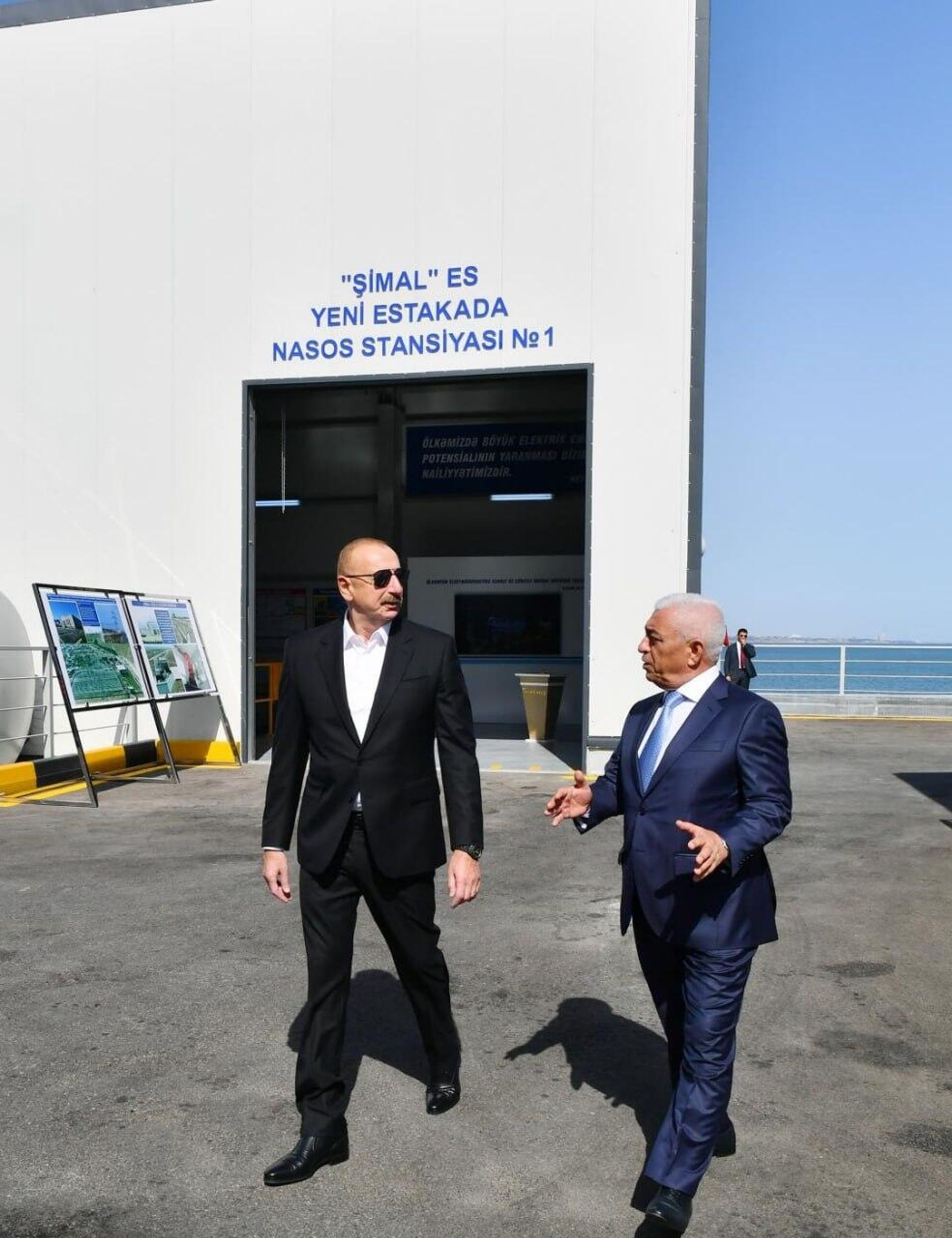Prezident İlham Əliyev “Şimal” Elektrik Stansiyasının yeni estakadasının və su nasos stansiyalarının açılışında iştirak edib - Sputnik Азербайджан, 1920, 26.07.2023