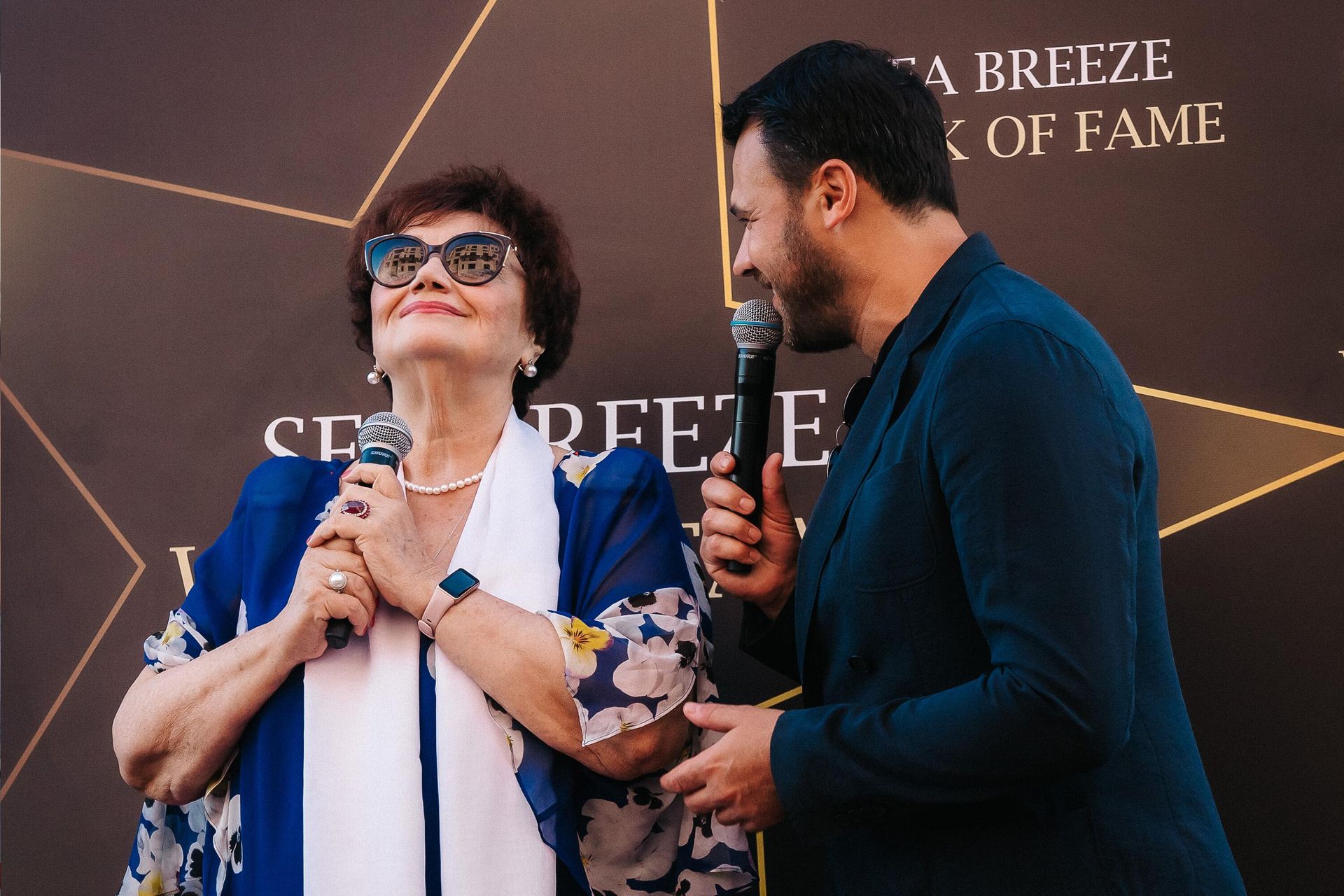В Sea Breeze состоялась церемония закладки именных звезд на Аллее звезд музыкальной легенды Азербайджана Муслима Магомаева и его вдовы Тамары Синявской - Sputnik Азербайджан, 1920, 22.08.2023