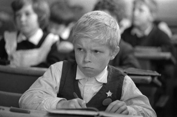 1972 Азербайджанская ССР. На уроке в 1-ом классе сумгаитской средней школы.  - Sputnik Азербайджан