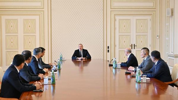 Президент Ильхам Алиев принял министров тюркских государств, принимающих участие в мероприятиях, проходящих в Баку - Sputnik Азербайджан