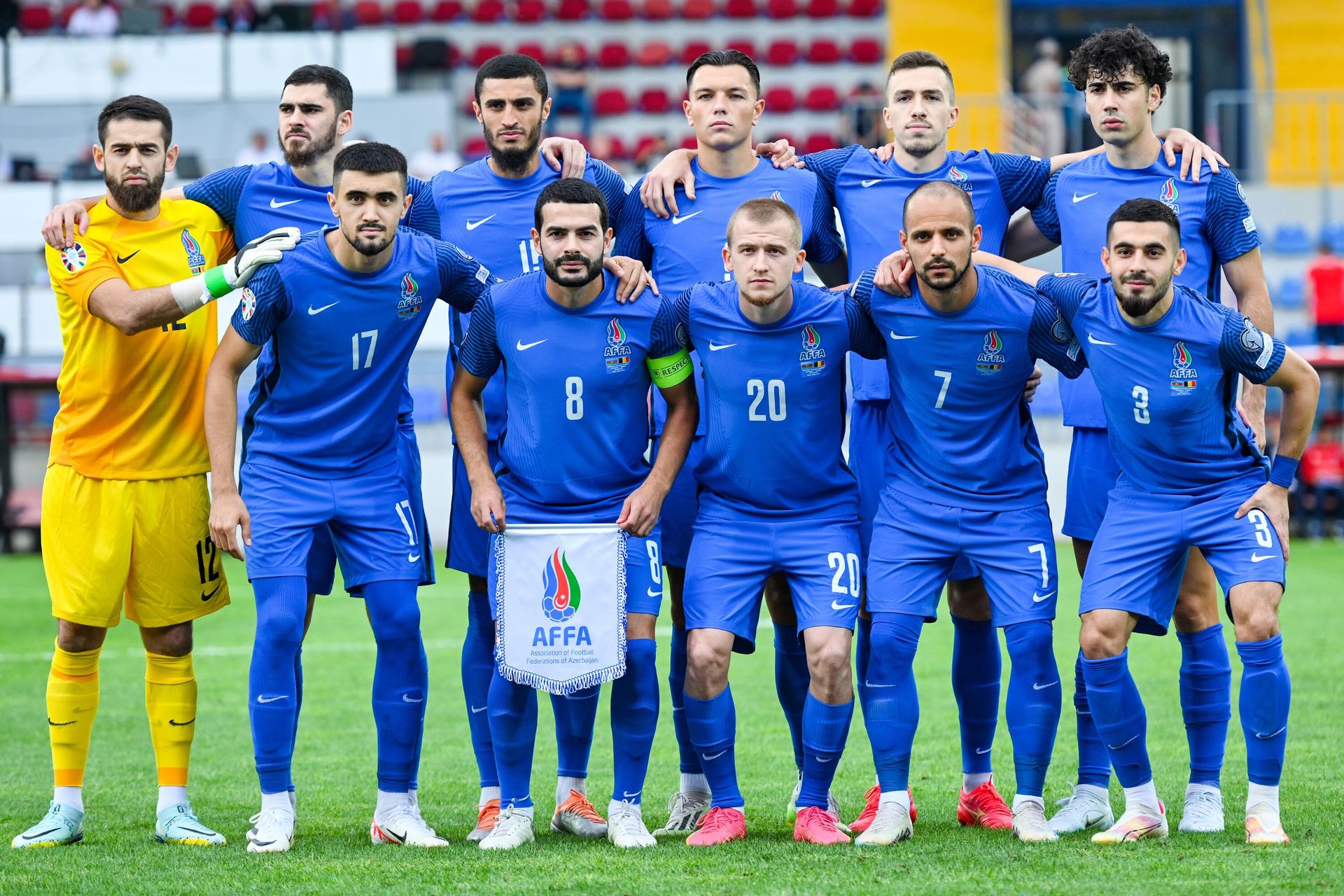 Игровой момент в матче отборочного цикла ЕВРО-2024 между сборными Азербайджана и Бельгии - Sputnik Азербайджан, 1920, 02.04.2024