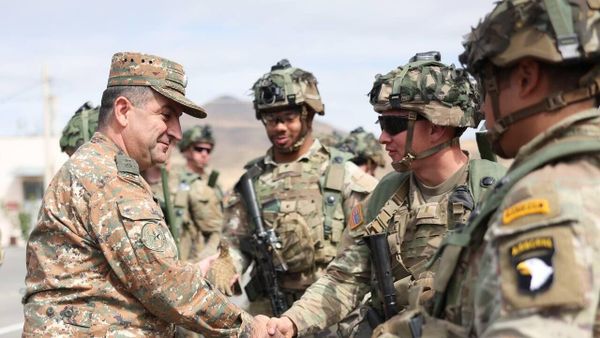Начало армяно-американских военных учений Арцив партнёр-2023 в учебном центре Зар миротворческой бригады ВС США (11 ссентября 2023). Армения - Sputnik Азербайджан