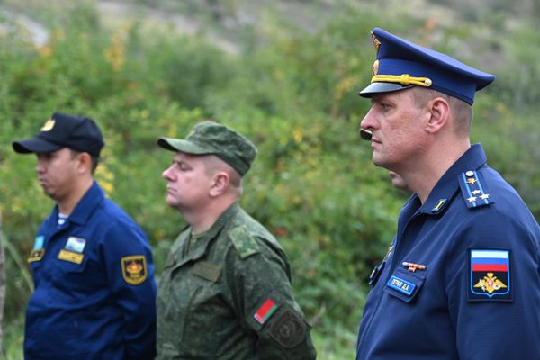 Военные атташе России в городе Шуша. - Sputnik Азербайджан