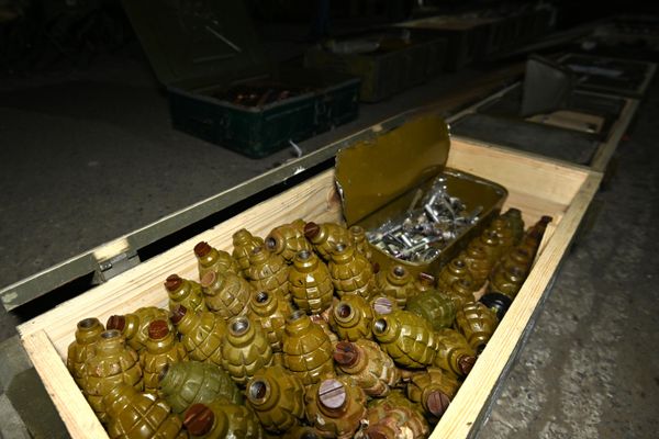 Гранаты ф-1, переданные Вооруженным Силам Азербайджана, а также захваченные во время антитеррористических мероприятий. - Sputnik Азербайджан