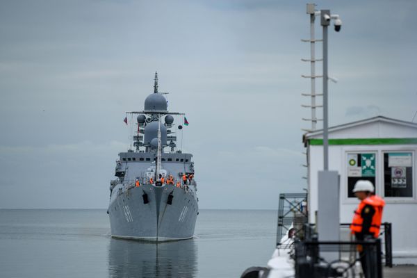Российский корабль-ракетоносец "Татарстан" прибыл в Баку. - Sputnik Азербайджан
