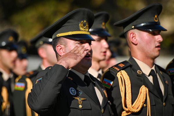 Военные шествия стартовали в Баку по случаю Дня Победы. - Sputnik Азербайджан