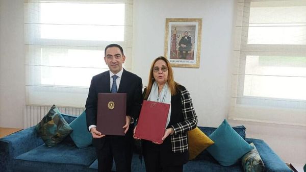 Церомония подписания меморандума о взаимопонимании между ЗАО Бакинский международный морской торговый порт и марокканским Национальным агентством портов - Sputnik Азербайджан