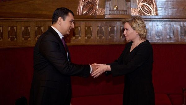 Встреча министра культуры Азербайджана Адиля Керимли и министра культуры России Ольги Любимовой - Sputnik Азербайджан